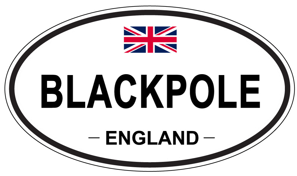 BLACKPOLE, ENGLAND - Oval Sticker