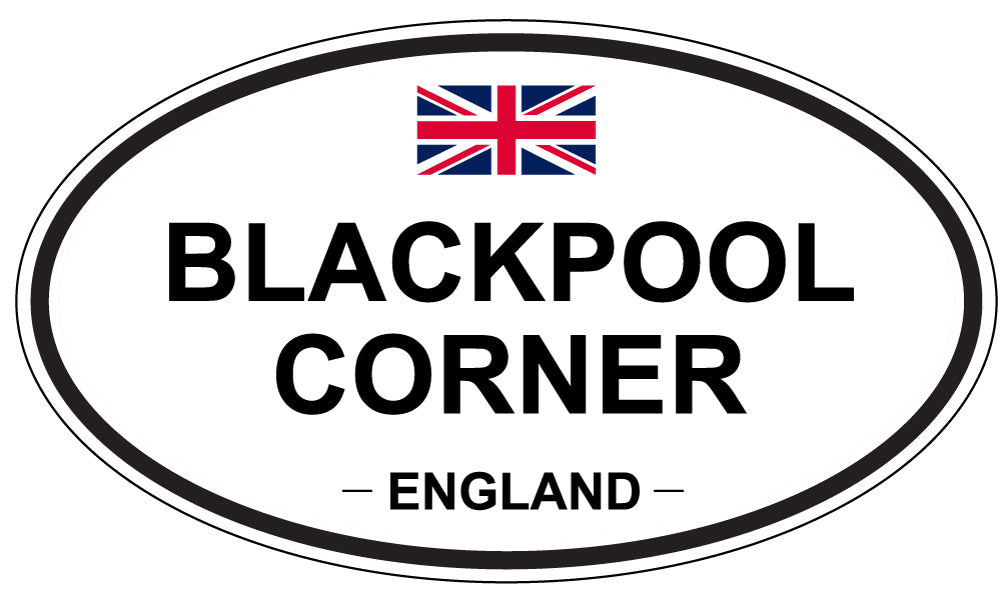 BLACKPOOL CORNER, England - Oval Magnet