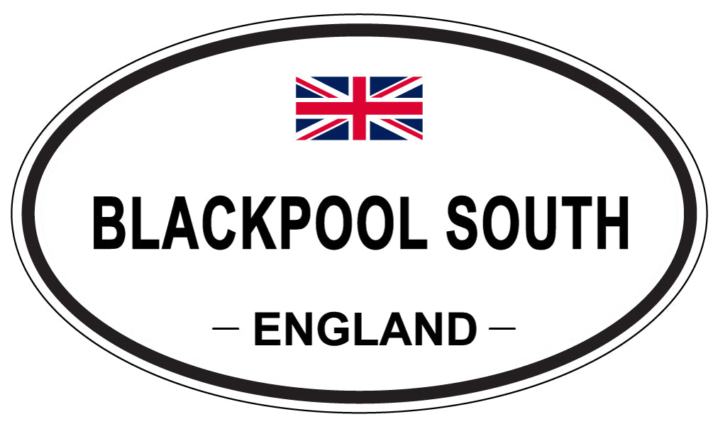 BLACKPOOL SOUTH, England - Oval Magnet
