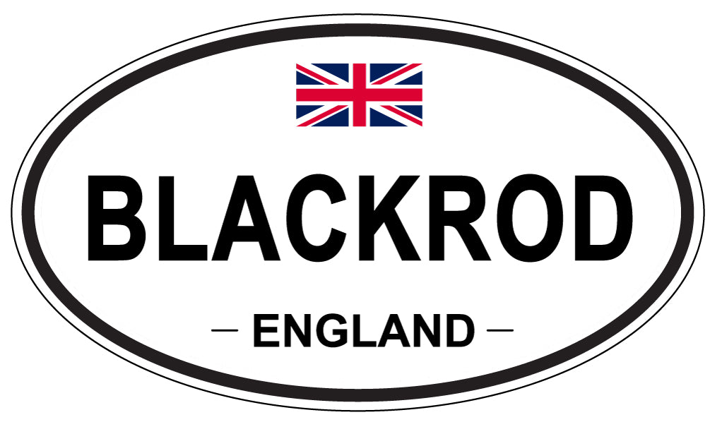 BLACKROD, ENGLAND - Oval Sticker