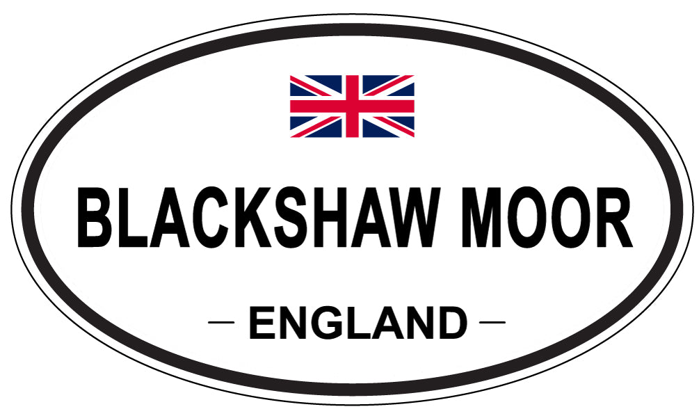 BLACKSHAW MOOR, ENGLAND - Oval Sticker