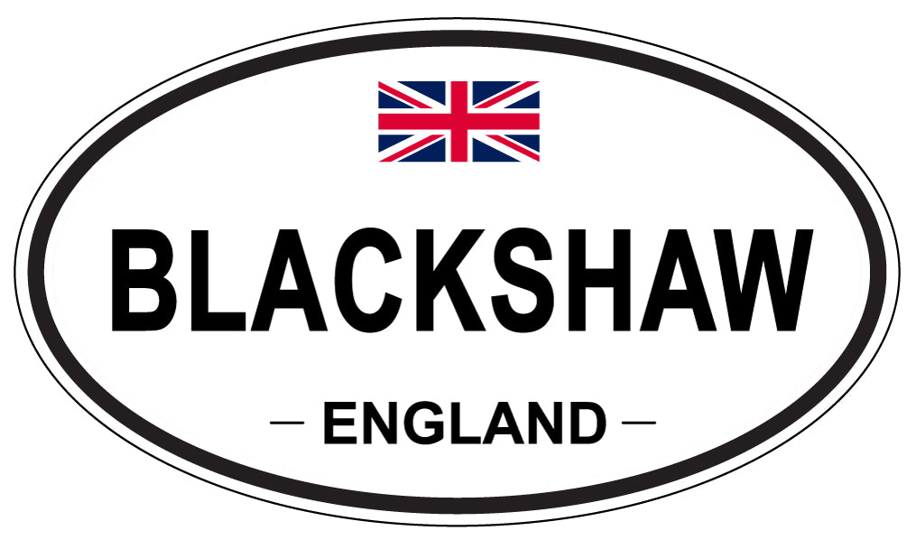 BLACKSHAW, ENGLAND - Oval Sticker