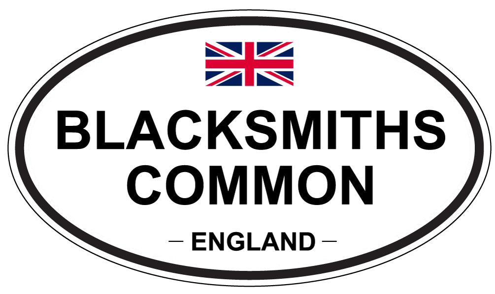 BLACKSMITHS COMMON, ENGLAND - Oval Sticker
