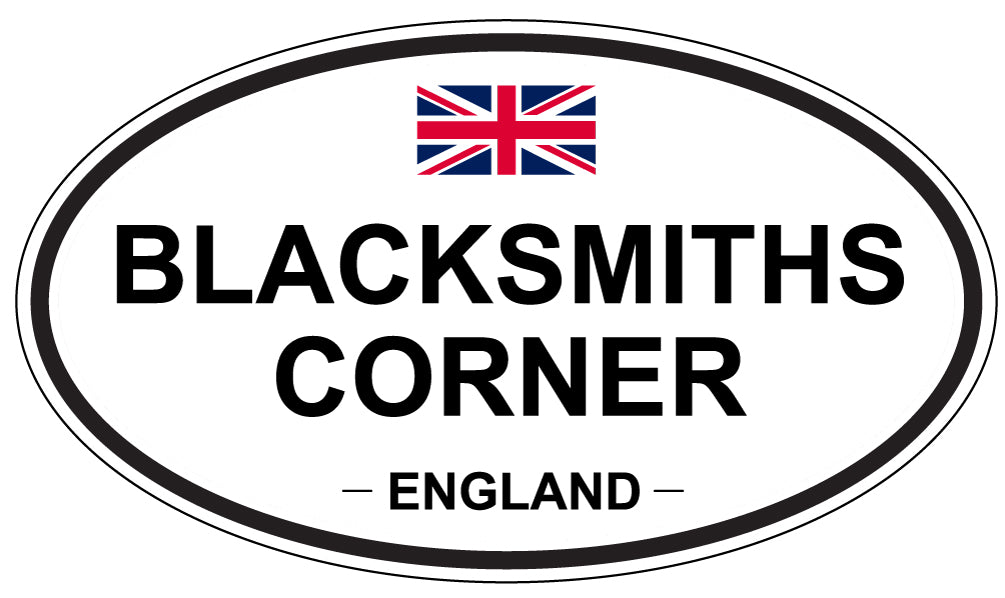 BLACKSMITHS CORNER, ENGLAND - Oval Sticker