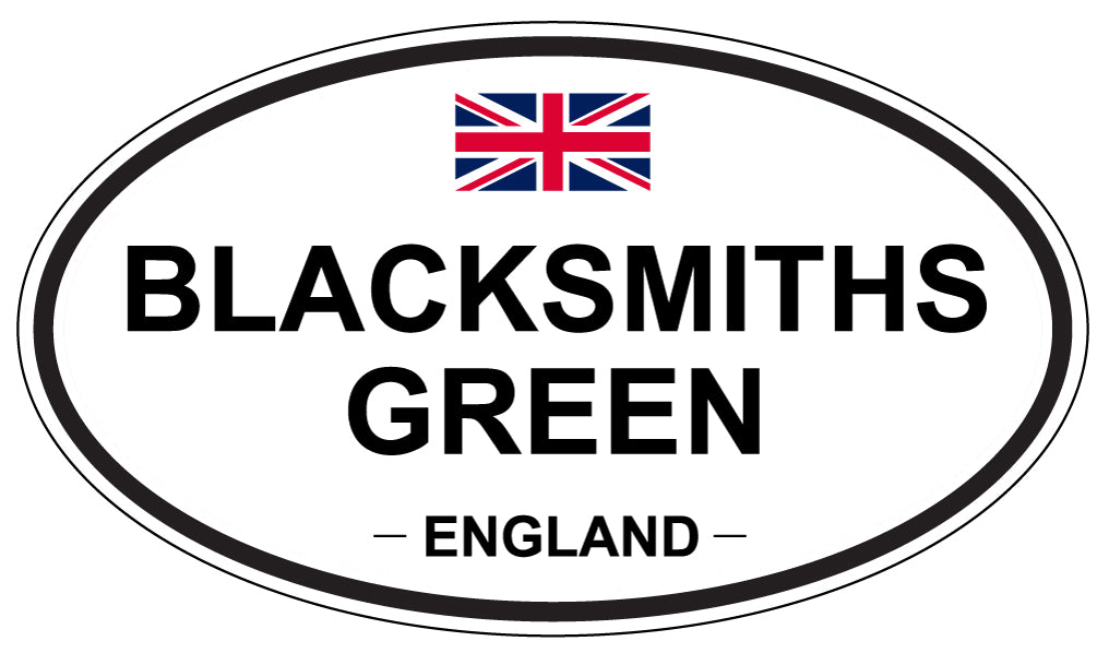 BLACKSMITHS GREEN, ENGLAND - Oval Sticker