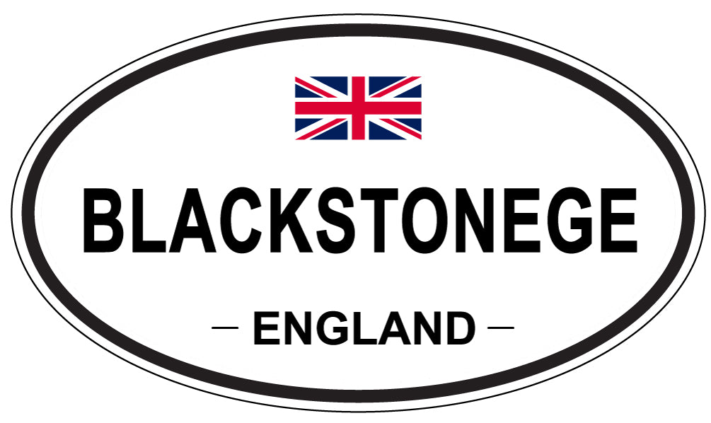 BLACKSTONEGE, ENGLAND - Oval Sticker