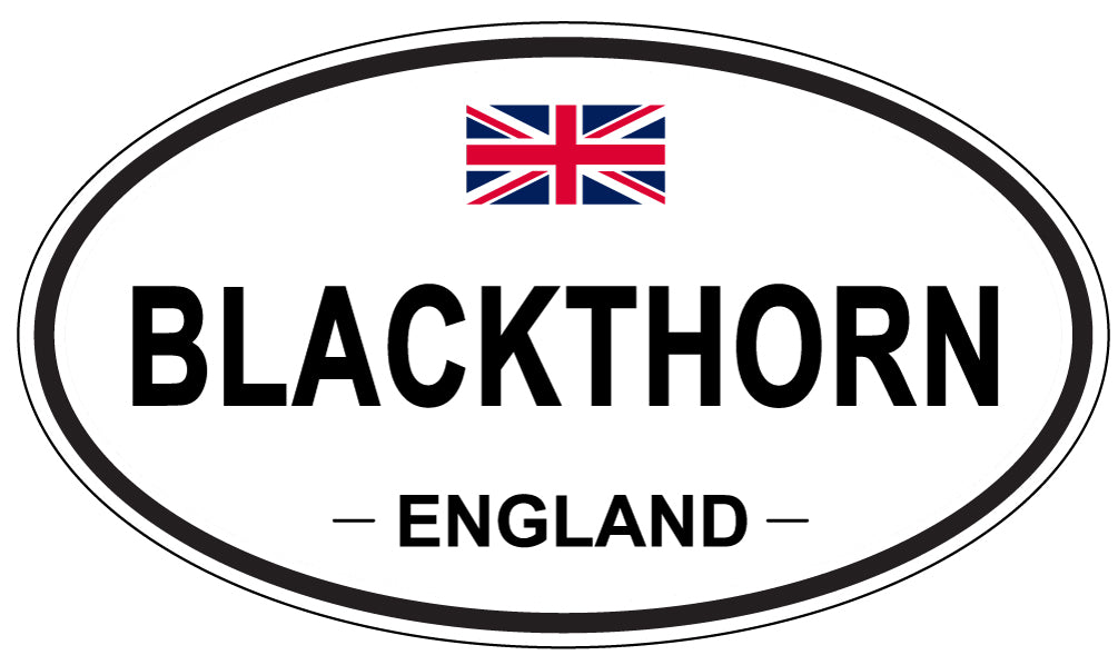 BLACKTHORN, England - Oval Magnet