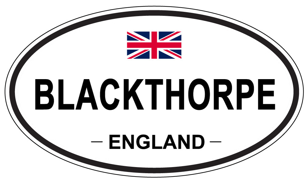 BLACKTHORPE, ENGLAND - Oval Sticker
