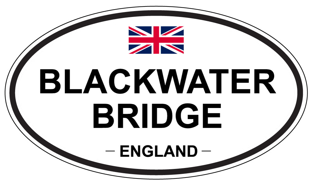 BLACKWATER BRIDGE, England - Oval Magnet