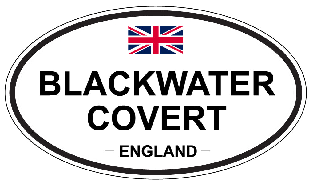 BLACKWATER COVERT, ENGLAND - Oval Sticker