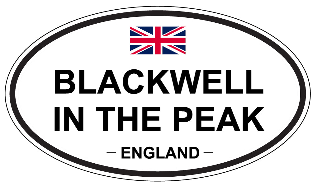BLACKWELL IN THE PEAK, ENGLAND - Oval Sticker