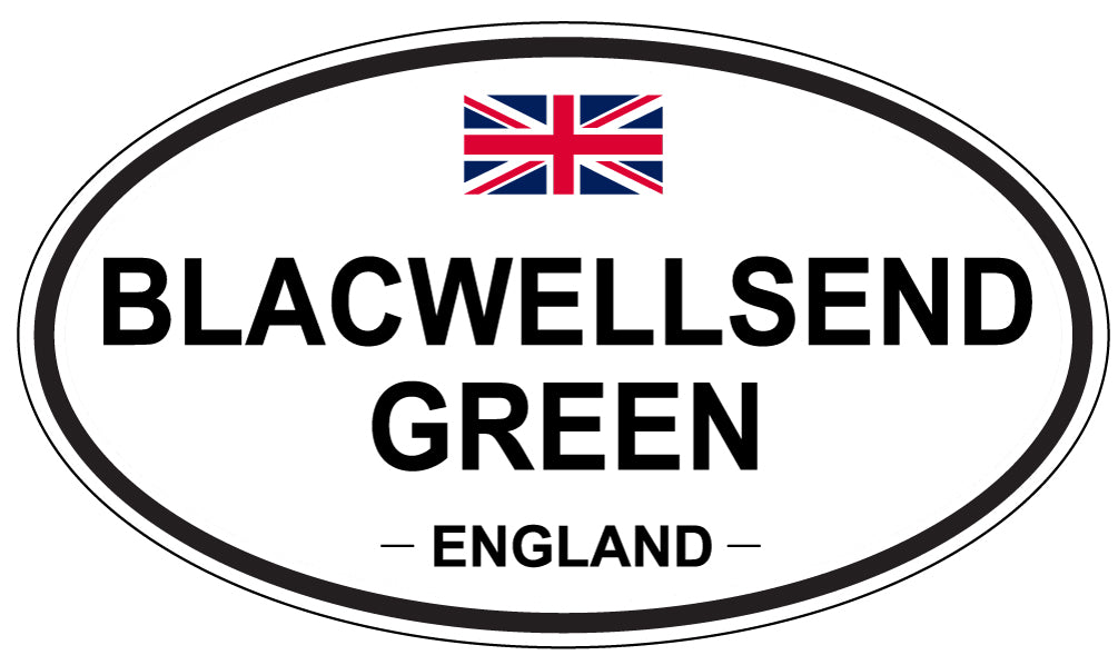 BLACKWELLSEND GREEN, England - Oval Magnet