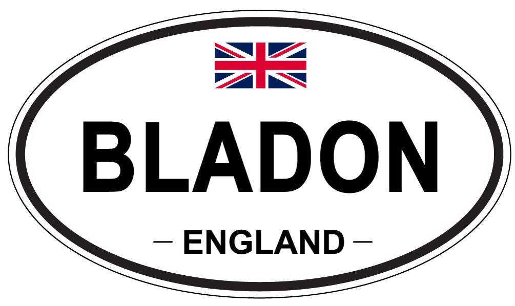BLADON, England - Oval Magnet
