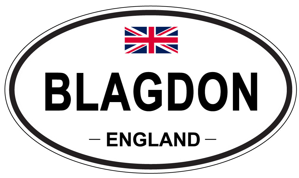 BLAGDON, England - Oval Magnet