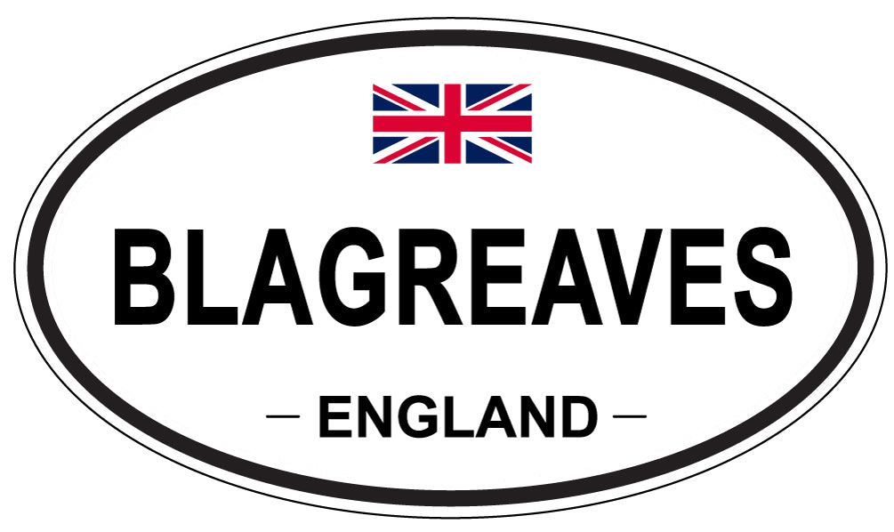 BLAGREAVES, ENGLAND - Oval Sticker