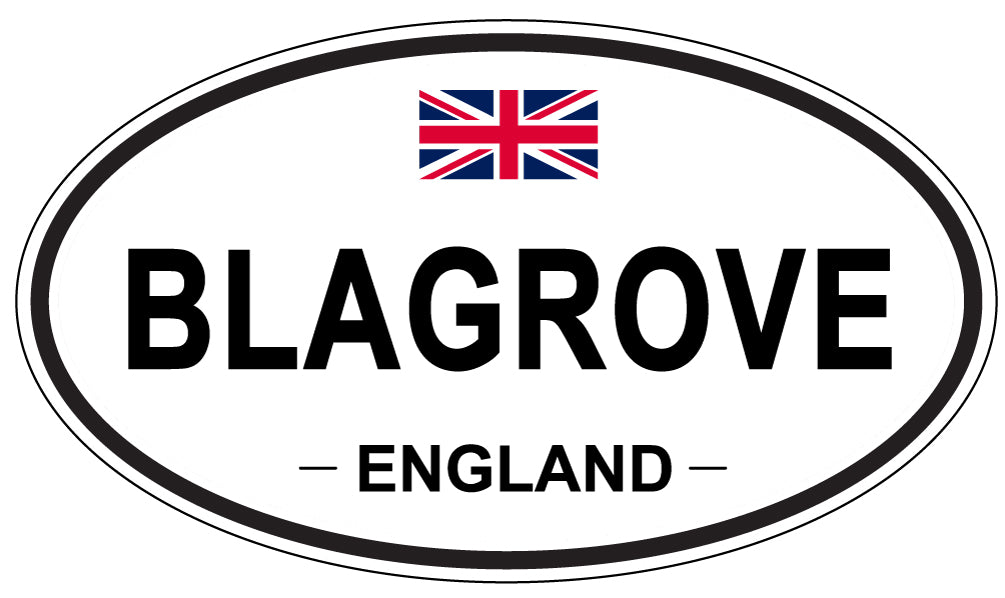 BLAGROVE, ENGLAND - Oval Sticker