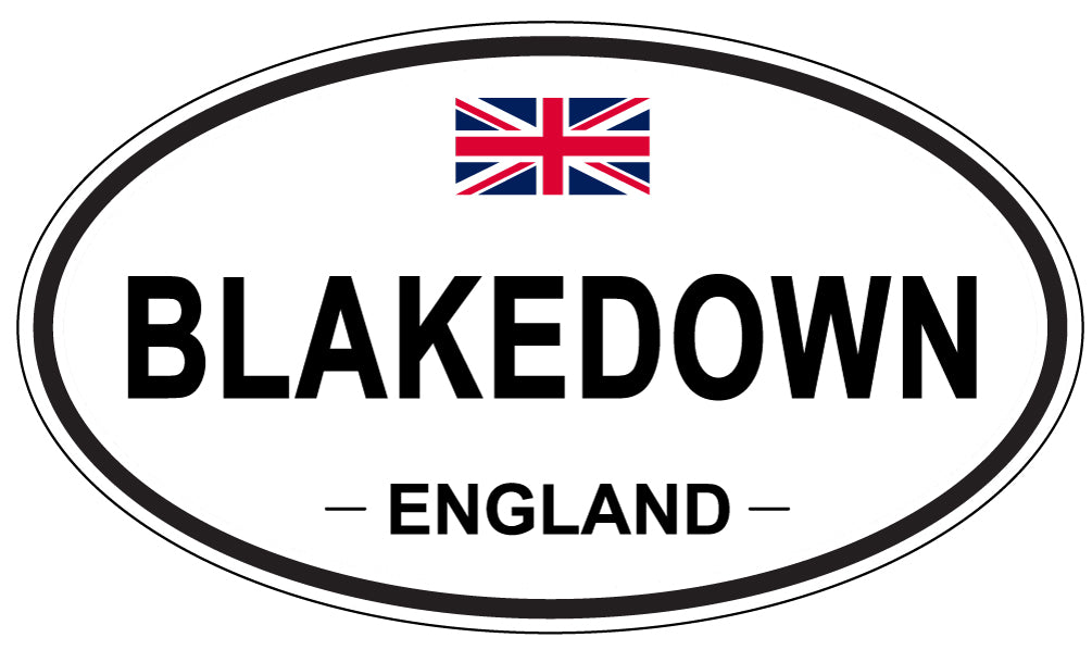 BLAKEDOWN, ENGLAND - Oval Sticker