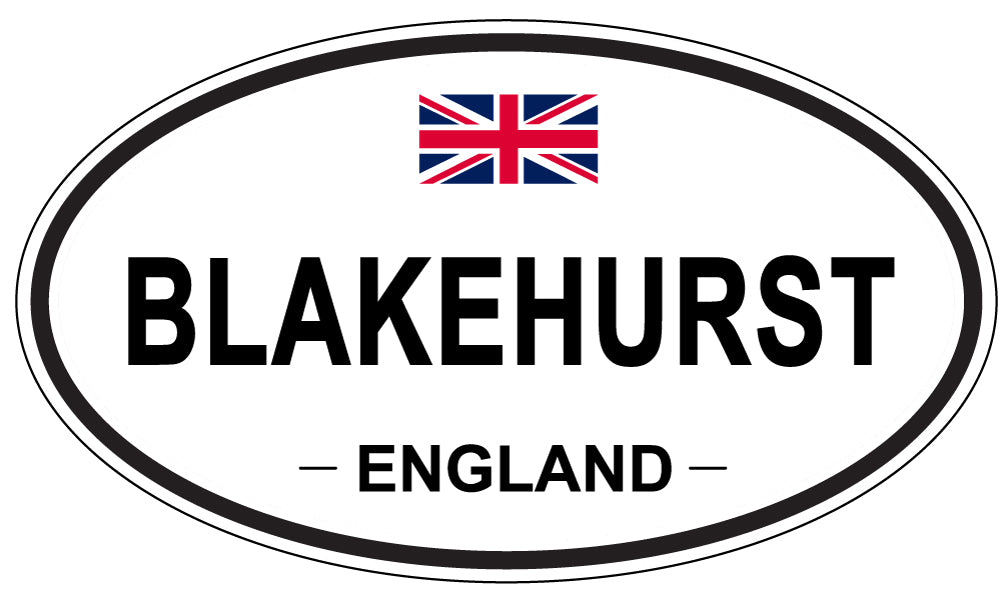 BLAKEHURST, ENGLAND - Oval Sticker
