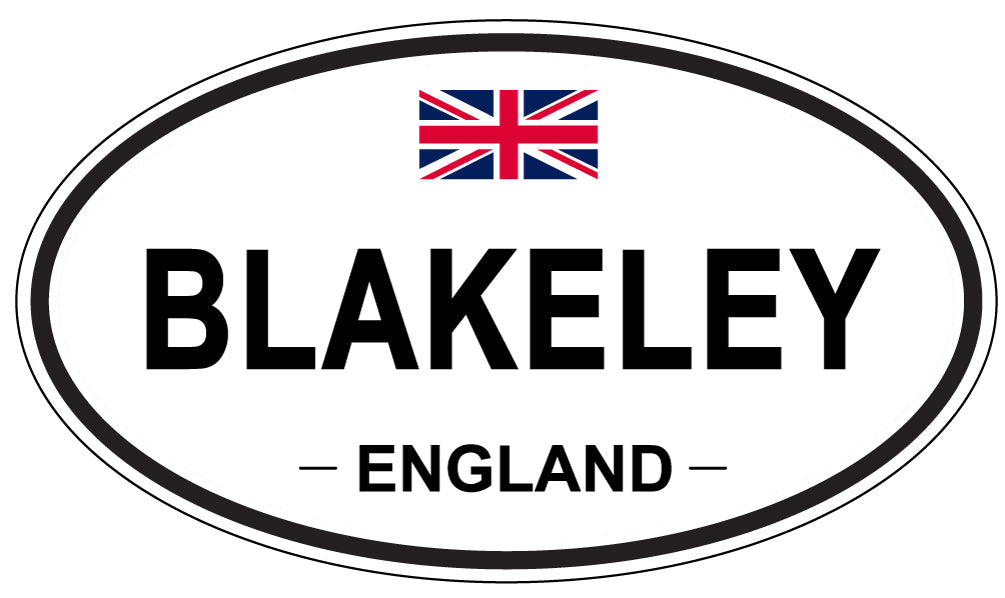 BLAKELEY, ENGLAND - Oval Sticker