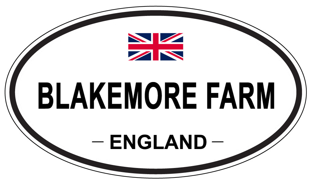 BLAKEMORE FARM, ENGLAND - Oval Sticker