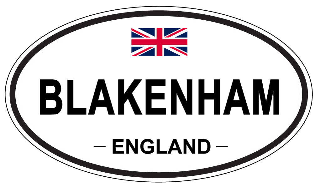 BLAKENHAM, ENGLAND - Oval Sticker