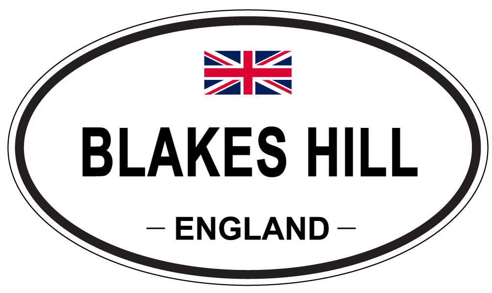 BLAKES HILL, ENGLAND - Oval Sticker