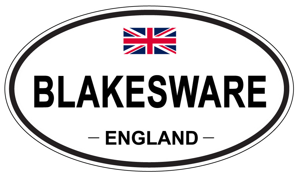 BLAKESWARE, ENGLAND - Oval Sticker