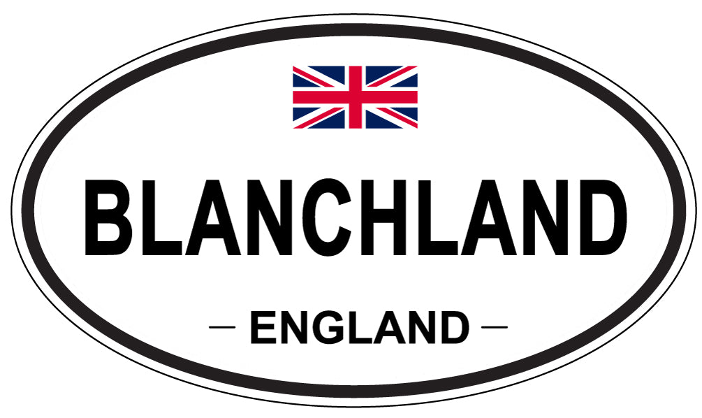 BLANCHLAND, ENGLAND - Oval Sticker