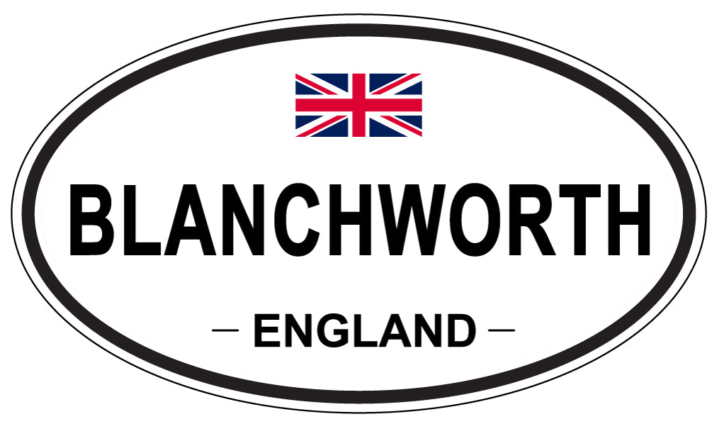 BLANCHWORTH, ENGLAND - Oval Sticker