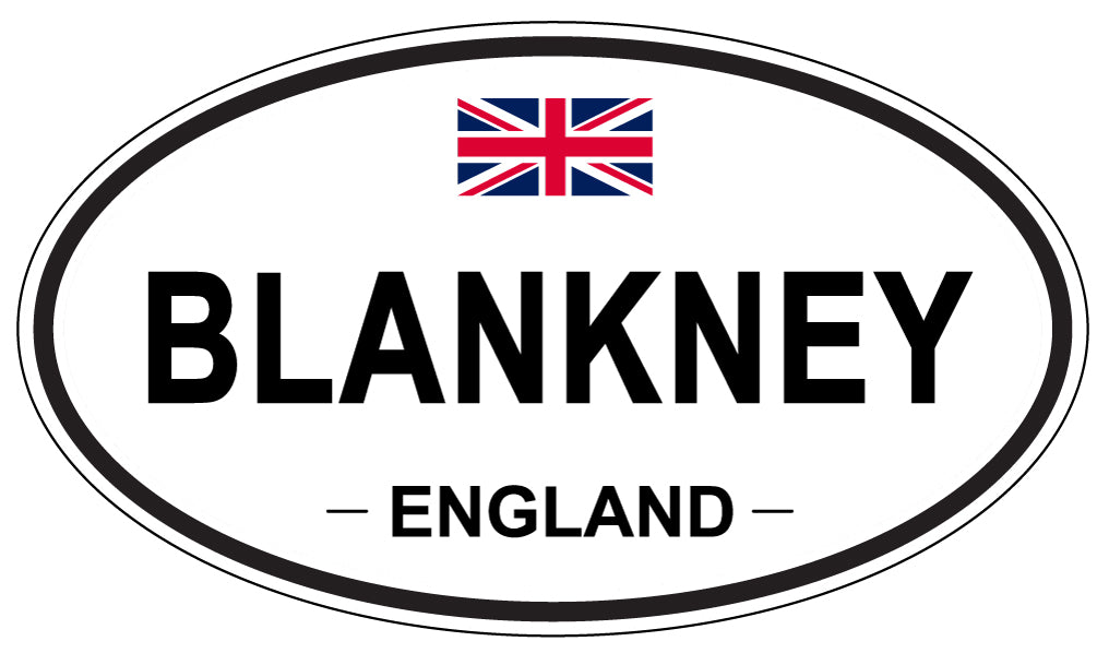 BLANKNEY, ENGLAND - Oval Sticker