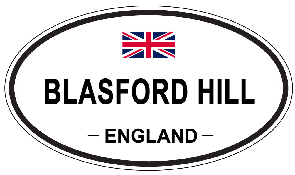 BLASFORD HILL, ENGLAND - Oval Sticker