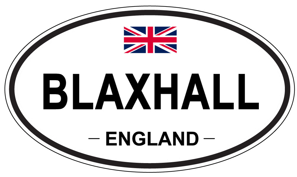 BLAXHALL, ENGLAND - Oval Sticker