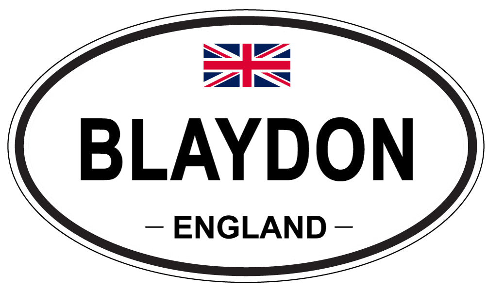 BLAYDON, ENGLAND - Oval Sticker