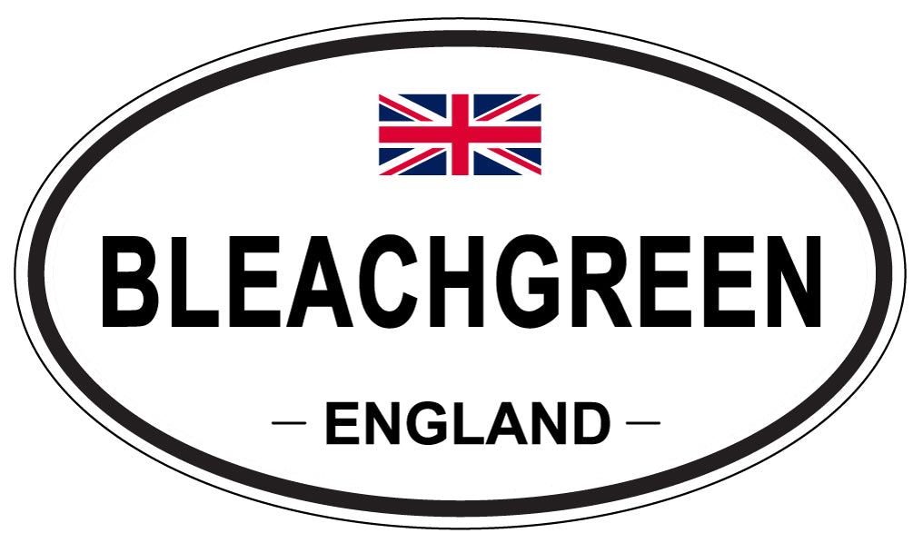 BLEACHGREEN, ENGLAND - Oval Sticker