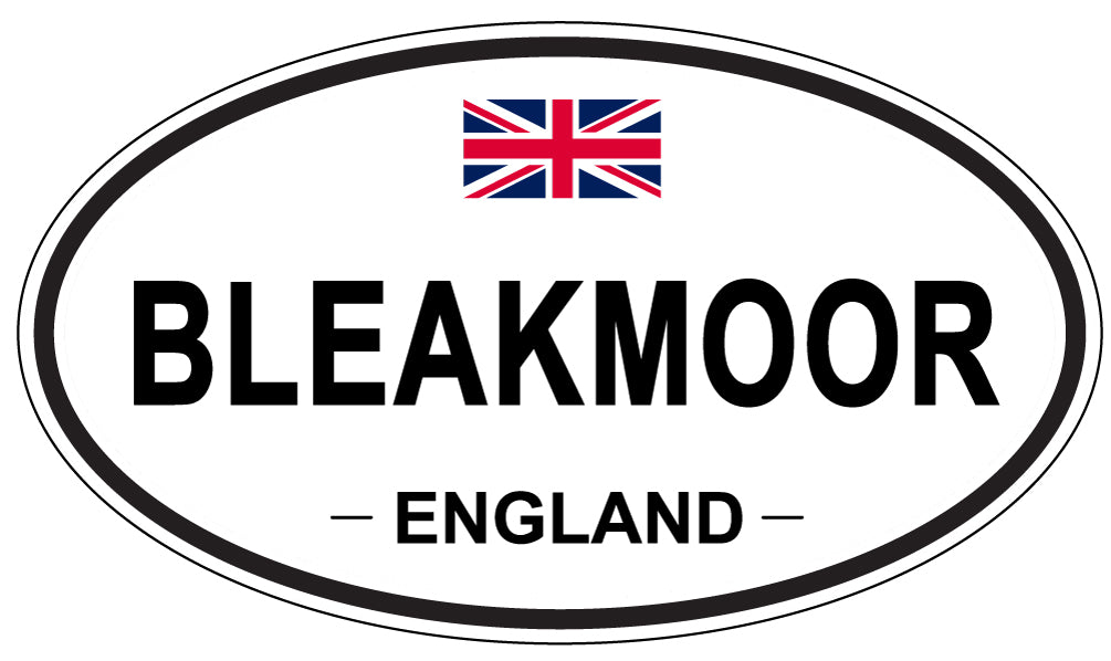 BLEAKMOOR, ENGLAND - Oval Sticker