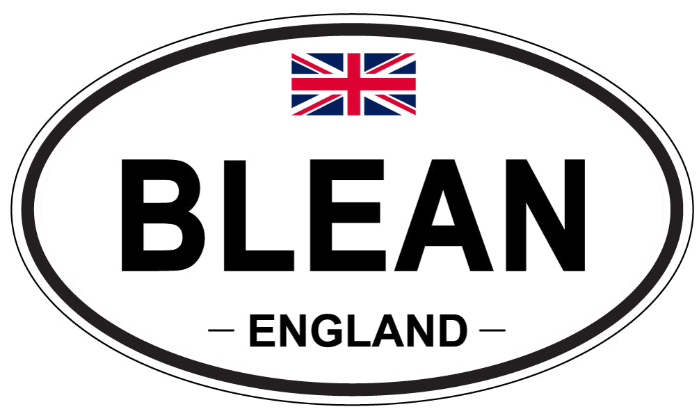 BLEAN, England - Oval Magnet