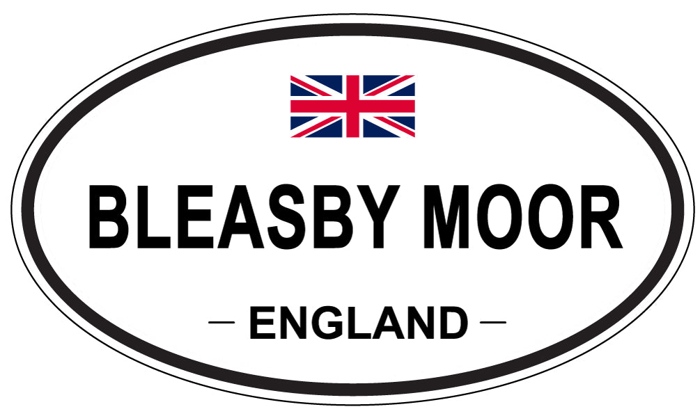 BLEASBY MOOR, ENGLAND - Oval Sticker
