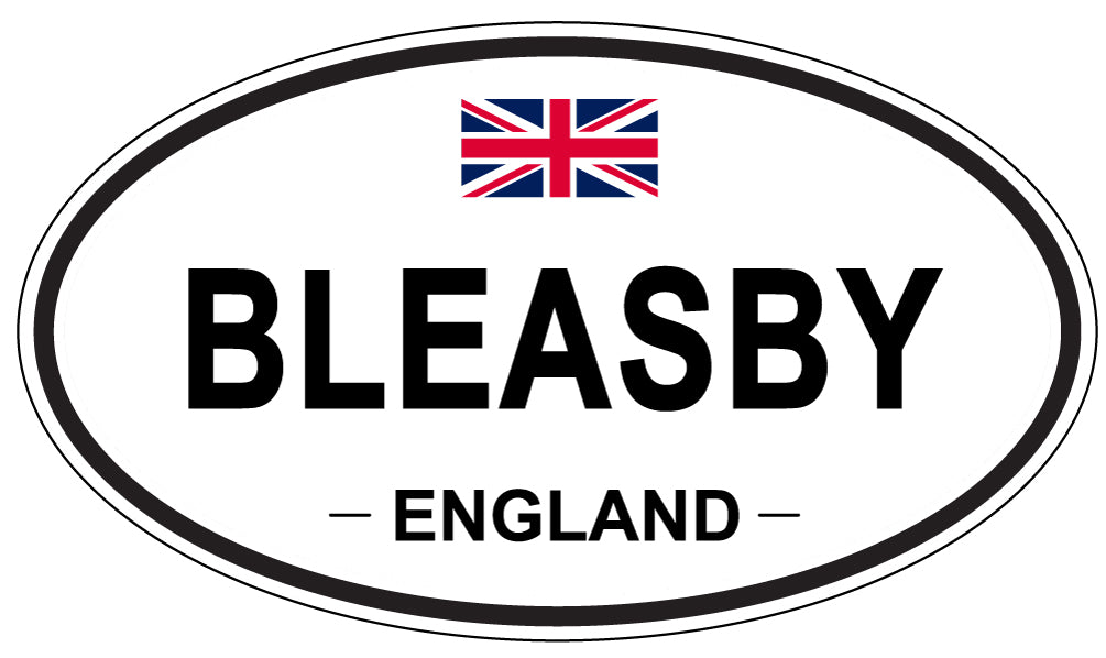 BLEASBY, ENGLAND - Oval Sticker