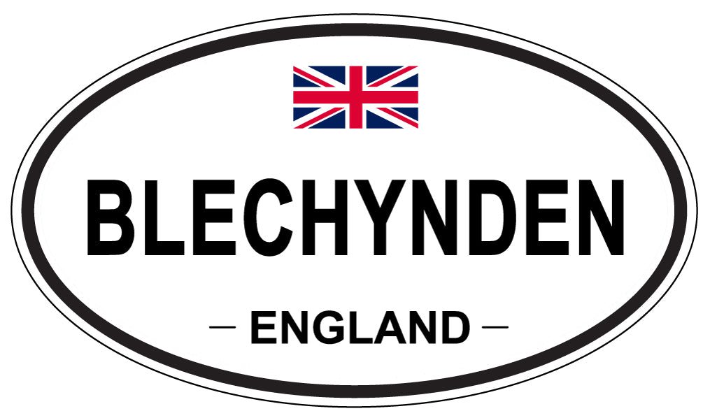 BLECHYNDEN, ENGLAND - Oval Sticker
