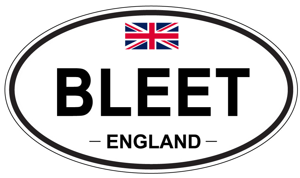 BLEET, England - Oval Magnet