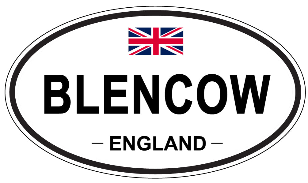 BLENCOW, ENGLAND - Oval Sticker