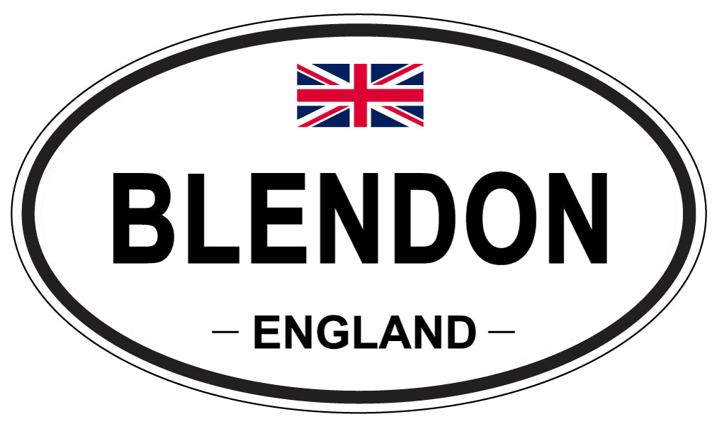 BLENDON, ENGLAND - Oval Sticker