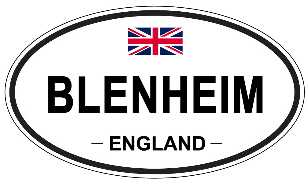 BLENHEIM, ENGLAND - Oval Sticker