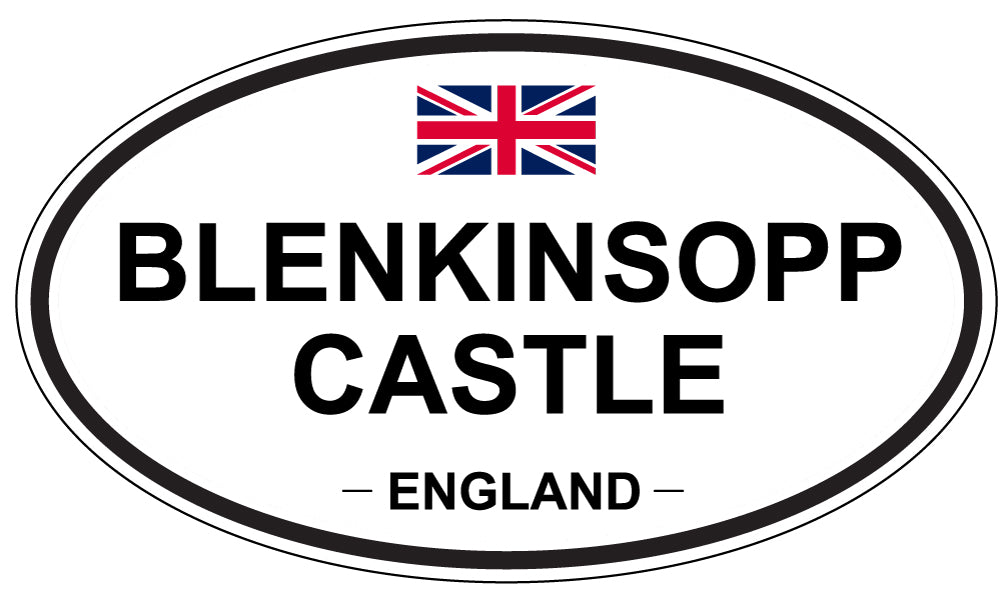 BLENKINSOPP CASTLE, ENGLAND - Oval Sticker