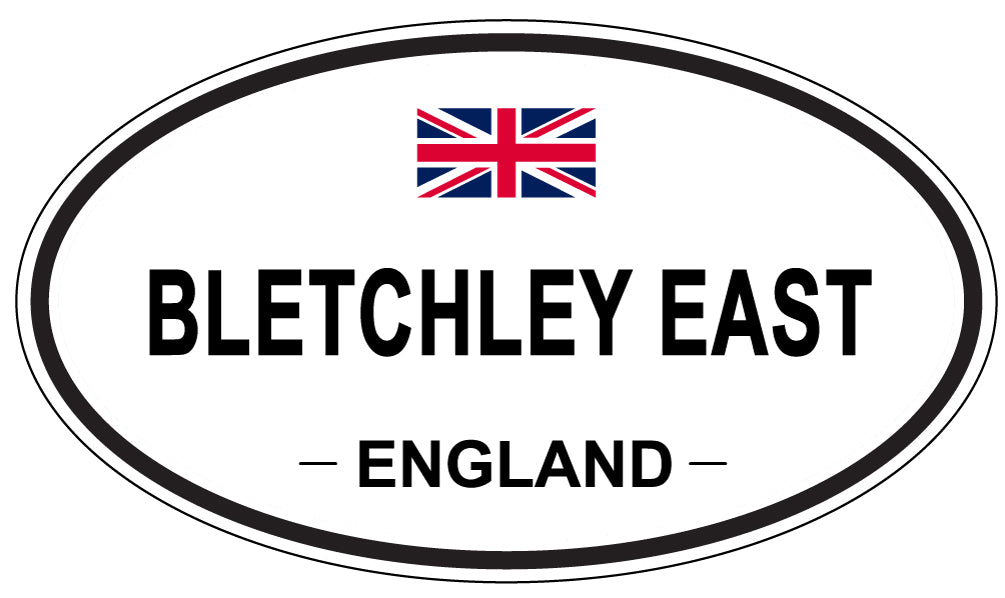 BLETCHLEY EAST, ENGLAND - Oval Sticker