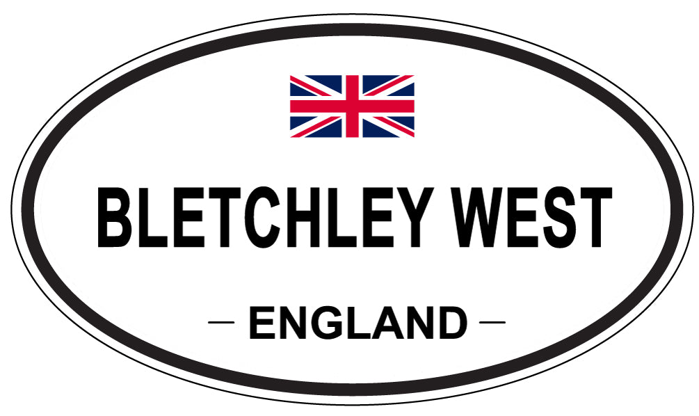 BLETCHLEY WEST, England - Oval Magnet