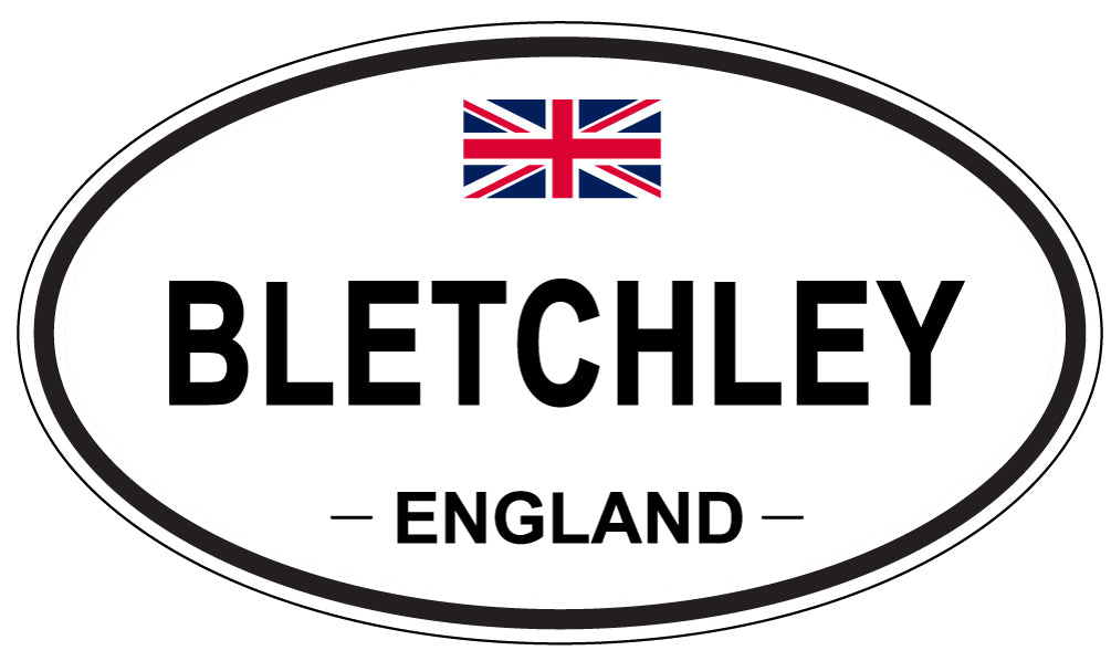 BLETCHLEY, ENGLAND - Oval Sticker