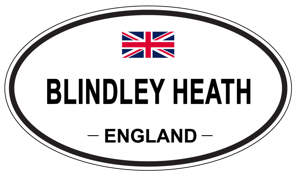 BLINDLEY HEATH, ENGLAND - Oval Sticker