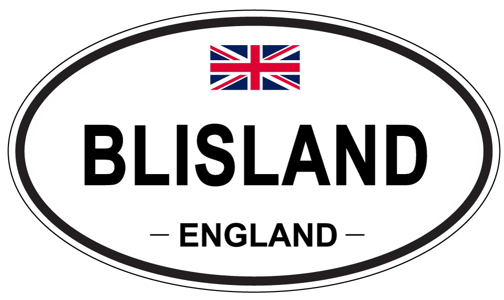 BLISLAND, England - Oval Magnet