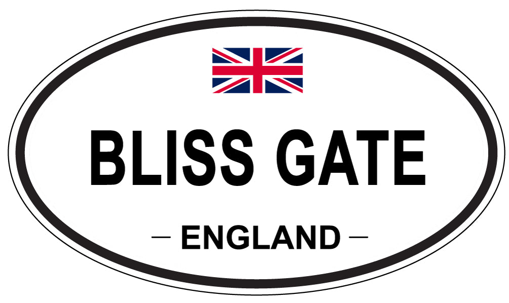 BLISS GATE, England - Oval Magnet